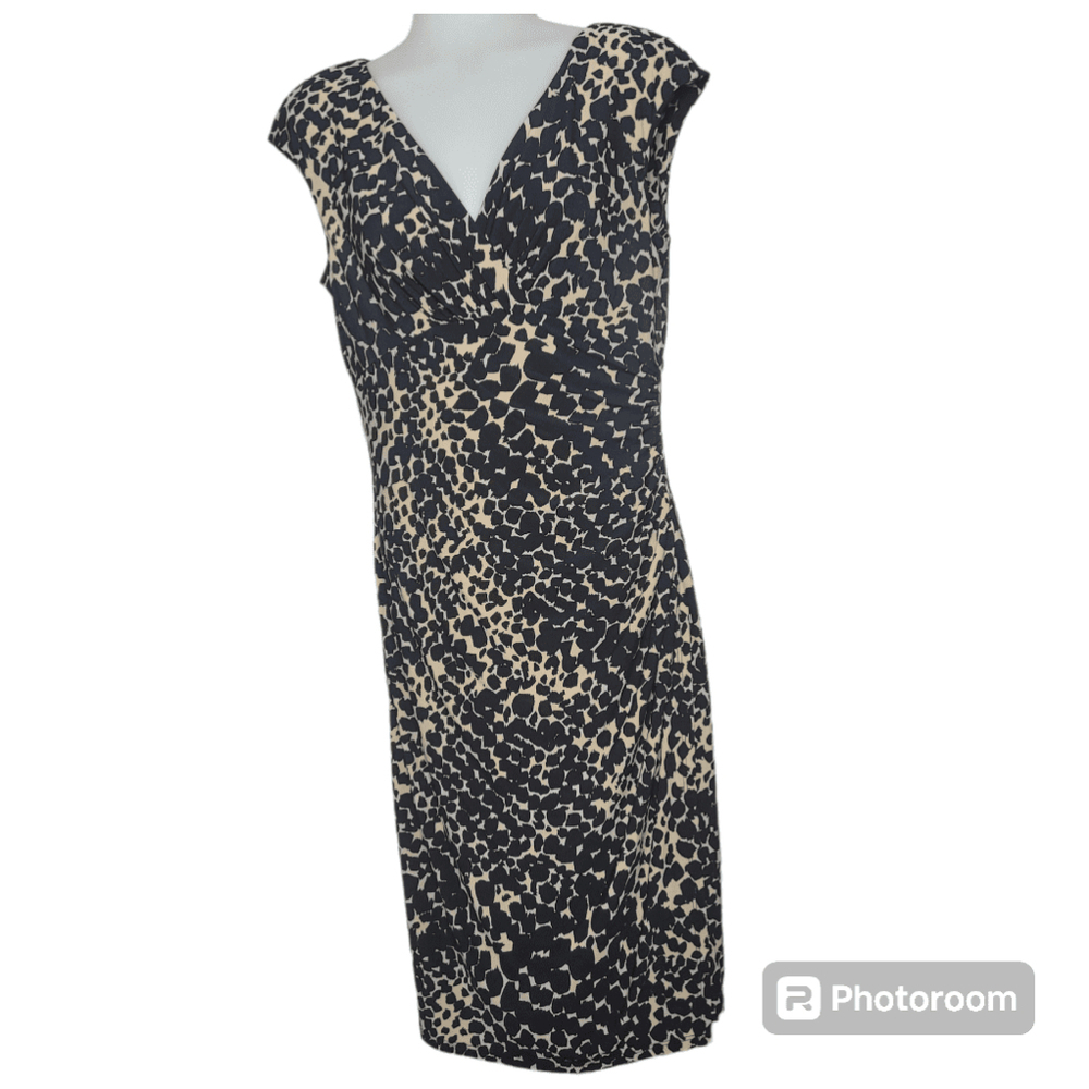 Women's Ralph Lauren Dress - Size 10 - Black/Tan - Picture 2 of 9